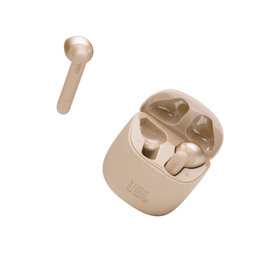 JBL Tune 225TWS - Gold - True wireless earbuds - Detailshot 3